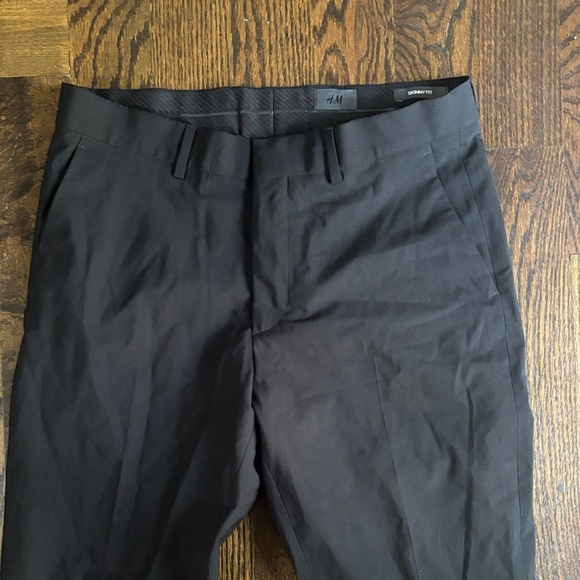 H&M Men's Classic Black Dress Pants - Picture 3 of 8